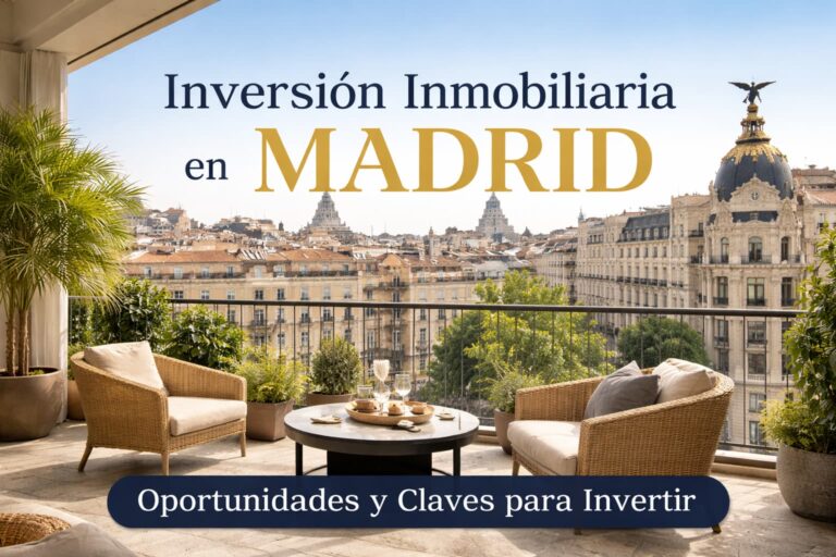Inversión inmobiliaria en Madrid con vistas a edificios emblemáticos desde piso de lujo, oportunidades para inversores